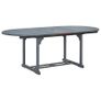 Garden Table Grey 200x100x74 cm Solid Acacia Wood Image 4