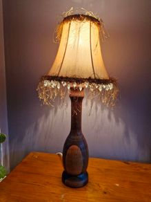 vintage wooden lamp
