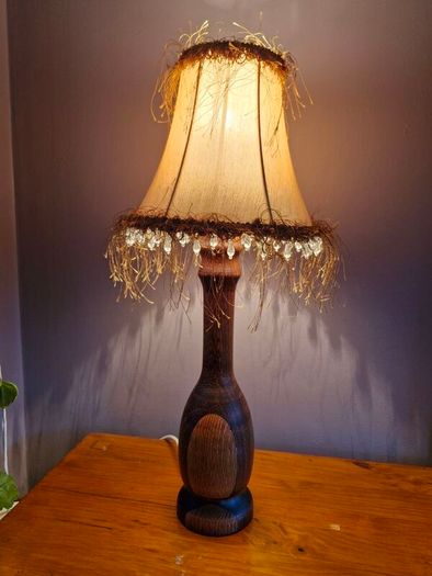 vintage wooden lamp