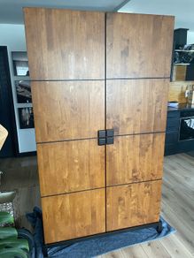 solid wood wardrobe