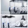 NEW  Commercial Frozen Drink Maker, 15Lx2 Double Tank Slushy Machine, 120 Cups Stainless Steel Margarita Smoothie Frozen Drink Machine, Slushie Maker for Home Party Restaurants Cafe Bars Image 4