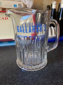 Gallahers glass pub jug postage available
