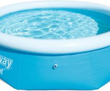 NEW SALE | 8ft Fast Set Pool | Above Ground Swimming Pool for Kids and Adults, Complete Inflatable Pool Set with Filter Pump, 2,100L