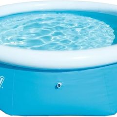 NEW SALE | 8ft Fast Set Pool | Above Ground Swimming Pool for Kids and Adults, Complete Inflatable Pool Set with Filter Pump, 2,100L