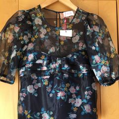 Size 8 New Navy Floral Top by Savida , Dunne's
