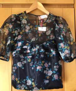 Ladies New Navy Floral Top by Savida , Dunne's