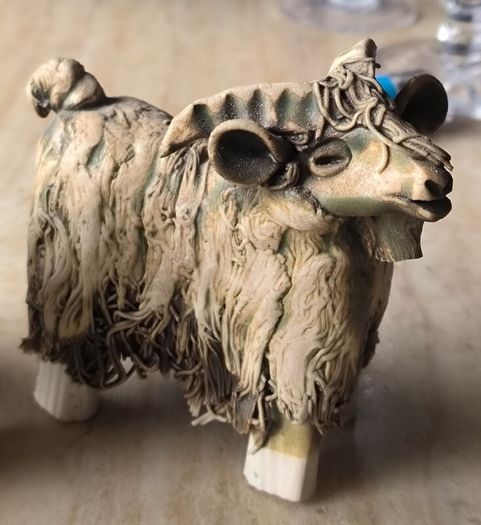 Pair of Mint Condition Courtmacsherry Ceramics Goats Handmade in Ireland