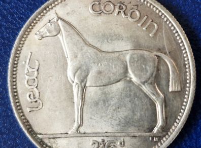 Ireland 1940 Half Crown Silver Coin