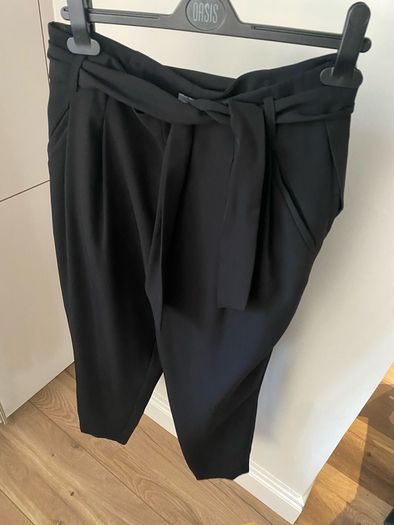 Black Paperbag Trousers