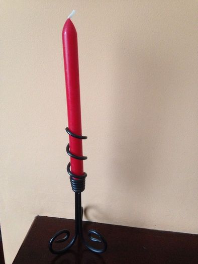 Beautiful Cast Iron Candles Holder with new candles