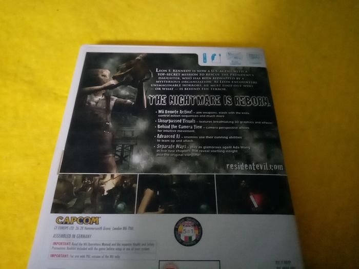 Resident Evil Wii edition Nintendo Wii Games Original