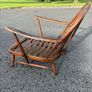 Retro vintage Ercol Windsor "Fleur de Lys" easy chair, designed by Lucian Ercolani Image 2