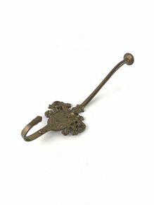 Vintage brass Coat & hat hook