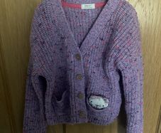 Next girls purple cardigan aged 3-4