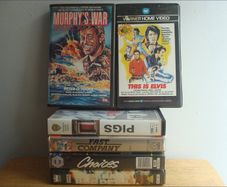 VHS Precerts - (x6) - Elvis, Cronenberg Etc.