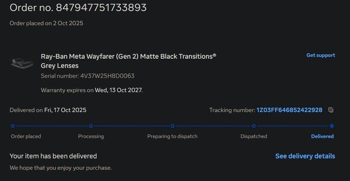 Ray-Ban Meta Gen 2 Transitions