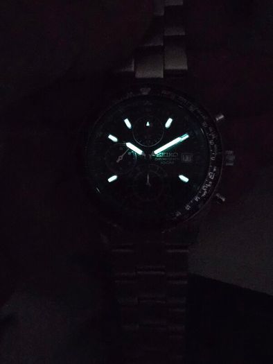 Watch Seiko Chronograph Pilot. Black.
