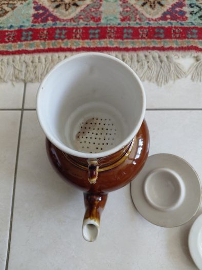 Vintage French ceramic tea/coffee pot