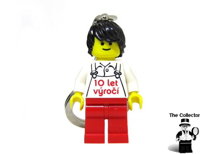 Lego Employee Kladno Factory Czech Republic 10 Year Anniversary Factory Employee Worker Key Chain RARE AND HARD TO FIND Keychain From Kladno Factory