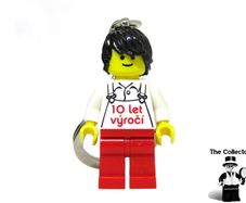 Lego Employee Kladno Factory Czech Republic 10 Year Anniversary Factory Employee Worker Key Chain RARE AND HARD TO FIND Keychain From Kladno Factory