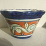 TALAVERA pottery planter (5 3/8" across) - hand-made & hand-painted flower planter signed by potter/painter 'T Ruth Mex' (1990's or earlier) Image 6
