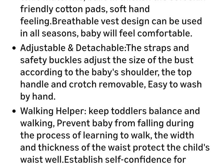 Baby Walker / Toddler Harness