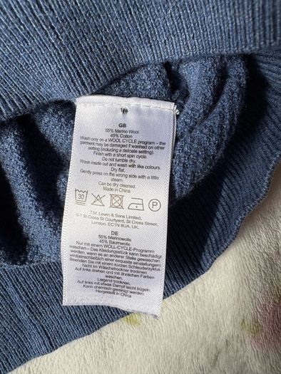 TM Lewin merino cotton jumper as