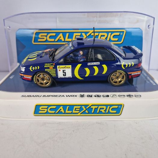 Scalextric C4555 Impreza WRX Carlos Sainz Slot Car  ( supercar classic WRC Rally )