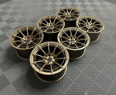 18" Inch Strom DSF55 Alloy Wheels 5x114.3 Nissan Silvia Skyline S13 S14 S15 RX7 R32 R33 Lexus IS200