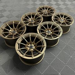 18" Inch Strom DSF55 Alloy Wheels 5x114.3 Nissan Silvia Skyline S13 S14 S15 RX7 R32 R33 Lexus IS200