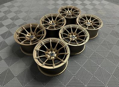 18" Inch Strom DSF55 Alloy Wheels 5x114.3 Nissan Silvia Skyline S13 S14 S15 RX7 R32 R33 Lexus IS200