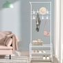 Coat Rack Stand with Shoe Rack and Removable 16 Hooks Free Standing Hall Tree Matte Steel Frame Hat Rack Coat Stand for Storage MULTIPLE COLOURS AVAILABLE (FREE POSTAGE) Image 2