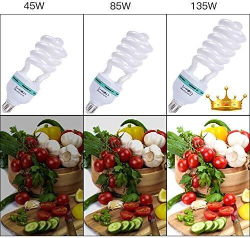 Photography Lighting Kit 2x 135W Continuous Lighting Kit 20"x28"/50x70cm Softbox Soft Box Photo Studio Set Light Bulbs Lamp 5500K Photography E27 Socket Softboxes UK Plug