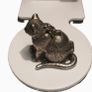 Cat snuff box - White Metal Image 2