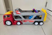 Truck with cars