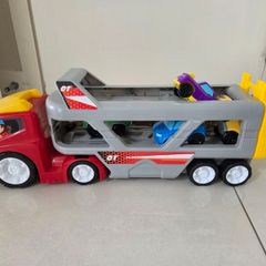 Truck with cars
