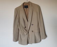 Massimo dutti blazer size 8 eu 36 sand in excellent condition