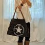 Vintage Canvas Tote Bag Black - BRAND NEW Image 3