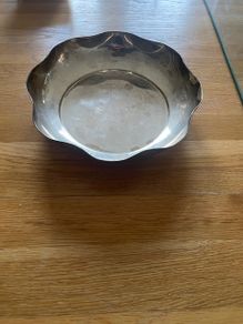 Silver Handmade Italian Vintage Plate
