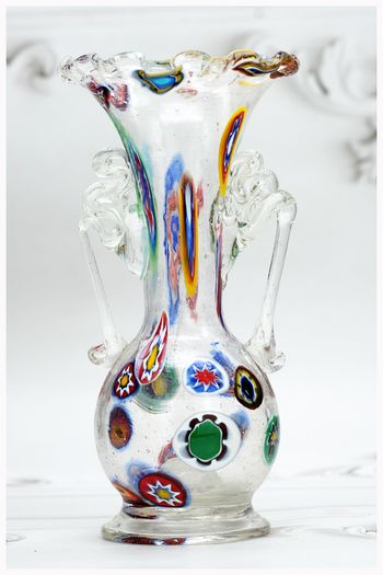 Debeaulieu Millefiori Art Glass Vase Paris