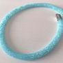 Swarovski Crystaldust Three Spiral Wrap Bangle, Blue Crystals Image 3