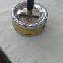Vintage Roulette Push Ashtray: Metal Man Cave Decor,1960s 70s ,sold as seen ,see pictures for condition, used ,,abit of rust ,needs a clean Image 6