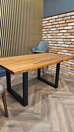 Wooden dining table