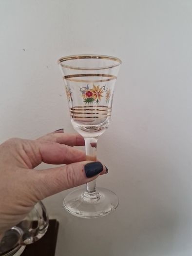 vintage sherry glasses