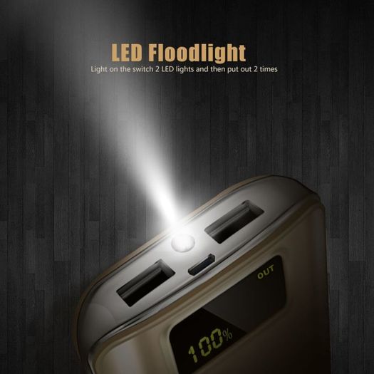 30000mah Portable Power Bank Dual USB LCD LED External Battery Charger For all Phone