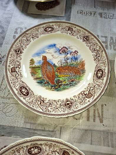 Beautiful 4 Old Masons Game Birds Plates, Enthusiasts and collectors Postage Available or Collection,