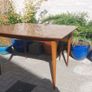 Fabulous Original Mid-Century Modern Extendable Dining or Kitchen Table For Four to Six People, Very Good Condition, Chairs NOT Included Image 9