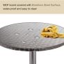 Round Bistro Table with Folding Tray, Adjustable Height Bar Table for Indoor, Outdoor AVAILABLE FOR COLLECTION Image 5
