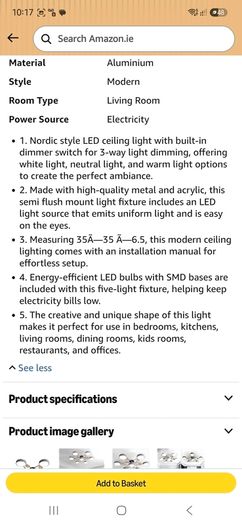 ceiling light
