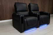 2 Seater Sienna Electric Leather Recliner Sofa